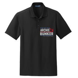 Archie Bunker 2024 Presidential Campaign Dry Zone Grid Polo