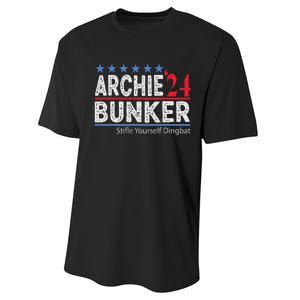 Archie Bunker 2024 Presidential Campaign Performance Sprint T-Shirt