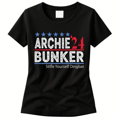 Archie Bunker 2024 Presidential Campaign Womens T-Shirt