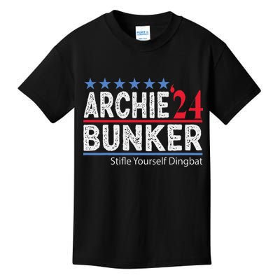 Archie Bunker 2024 Presidential Campaign Kids T-Shirt