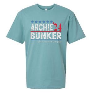 Archie Bunker 2024 Presidential Campaign Sueded Cloud Jersey T-Shirt