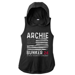 Archie Bunker 24. Stifle Yourself Dingbat Ladies PosiCharge Tri-Blend Wicking Draft Hoodie Tank