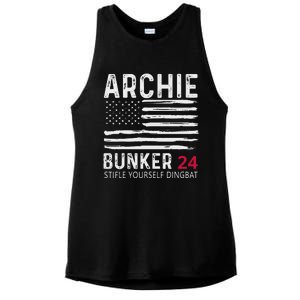 Archie Bunker 24. Stifle Yourself Dingbat Ladies PosiCharge Tri-Blend Wicking Tank