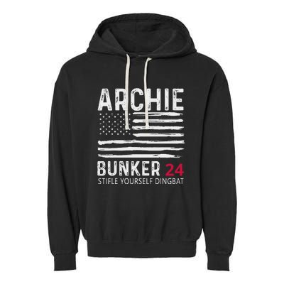 Archie Bunker 24. Stifle Yourself Dingbat Garment-Dyed Fleece Hoodie