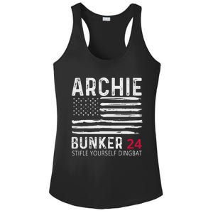 Archie Bunker 24. Stifle Yourself Dingbat Ladies PosiCharge Competitor Racerback Tank