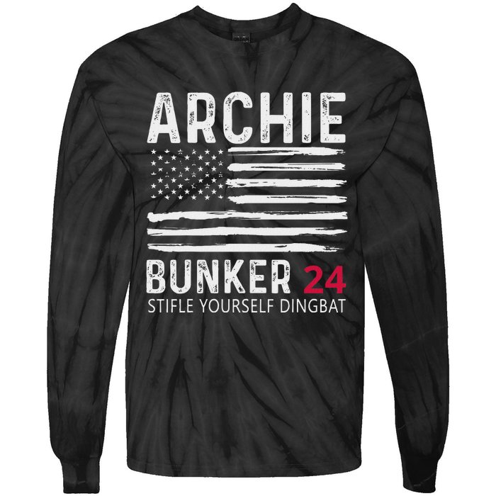 Archie Bunker 24. Stifle Yourself Dingbat Tie-Dye Long Sleeve Shirt