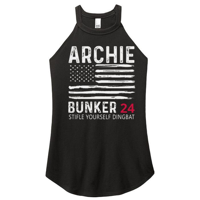 Archie Bunker 24. Stifle Yourself Dingbat Women's Perfect Tri Rocker Tank