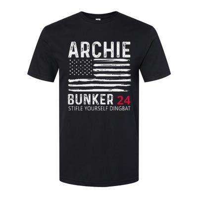 Archie Bunker 24. Stifle Yourself Dingbat Softstyle CVC T-Shirt