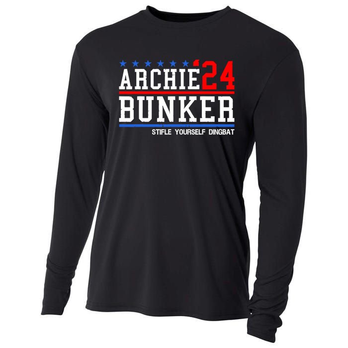 Archie Bunker 24 For President 2024 Cooling Performance Long Sleeve Crew