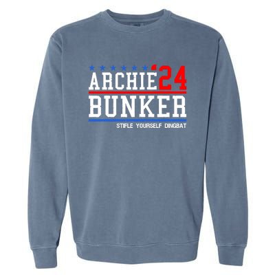 Archie Bunker 24 For President 2024 Garment-Dyed Sweatshirt