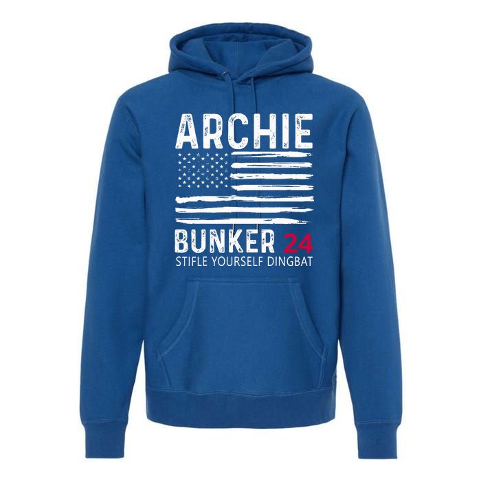 Archie Bunker 24. Stifle Yourself Dingbat Premium Hoodie