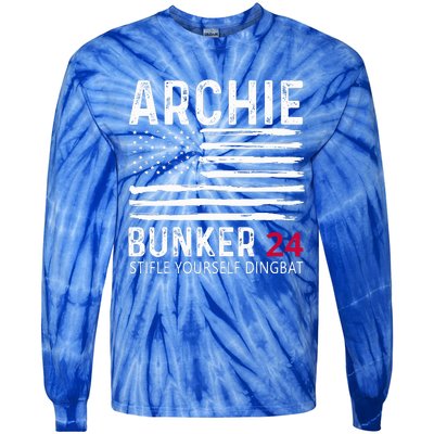 Archie Bunker 24. Stifle Yourself Dingbat Tie-Dye Long Sleeve Shirt