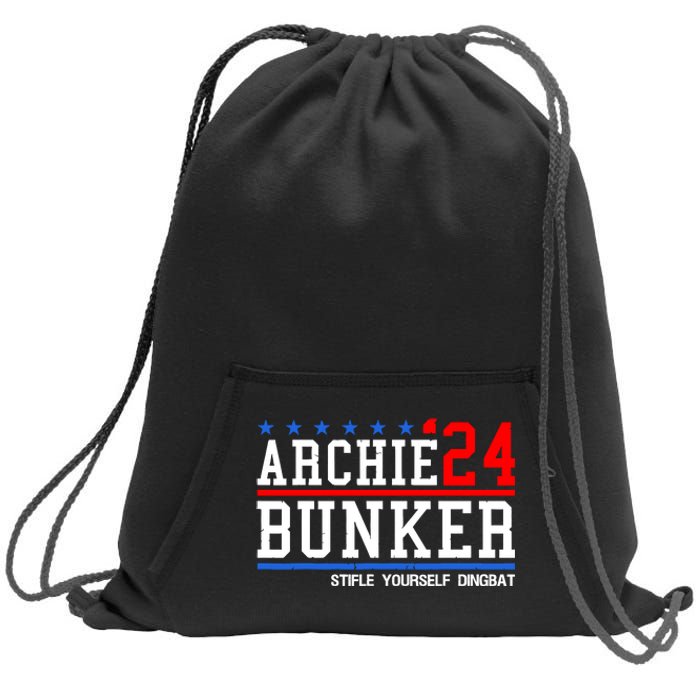 Archie Bunker 24 Stifle Yourself Dingbat Sweatshirt Cinch Pack Bag