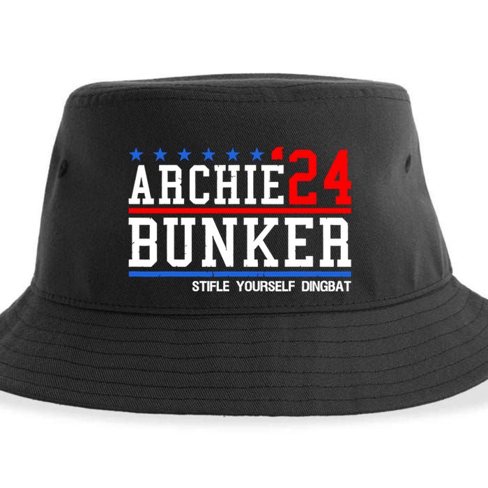 Archie Bunker 24 Stifle Yourself Dingbat Sustainable Bucket Hat