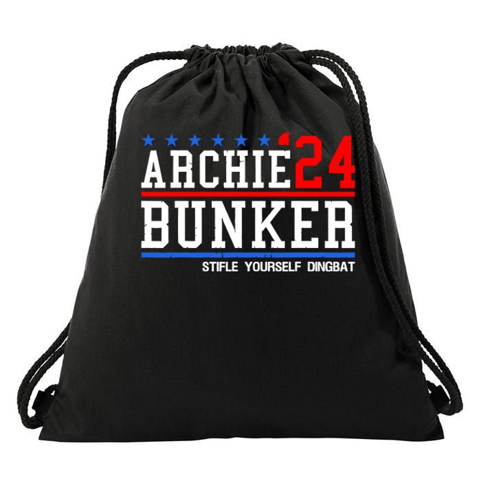 Archie Bunker 24 Stifle Yourself Dingbat Drawstring Bag