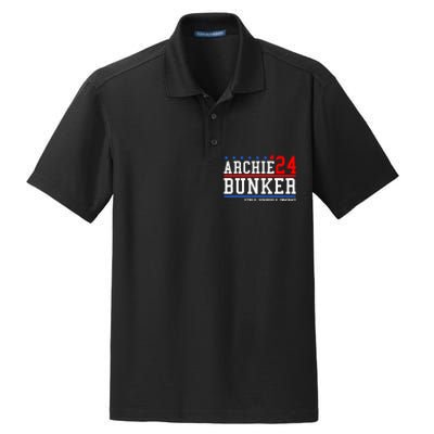 Archie Bunker 24 Stifle Yourself Dingbat Dry Zone Grid Polo