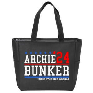 Archie Bunker 24 Stifle Yourself Dingbat Zip Tote Bag