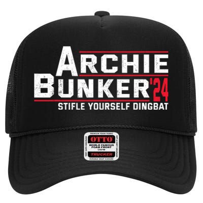 Archie Bunker 24 Stifle Yourself Dingbat High Crown Mesh Back Trucker Hat