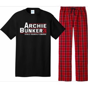 Archie Bunker 24 Stifle Yourself Dingbat Pajama Set