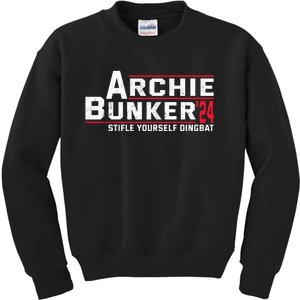 Archie Bunker 24 Stifle Yourself Dingbat Kids Sweatshirt