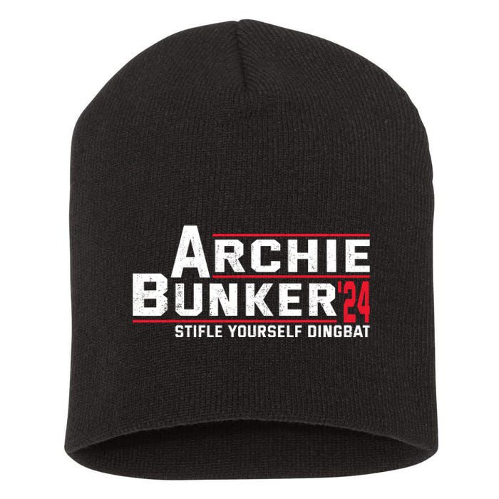 Archie Bunker 24 Stifle Yourself Dingbat Short Acrylic Beanie