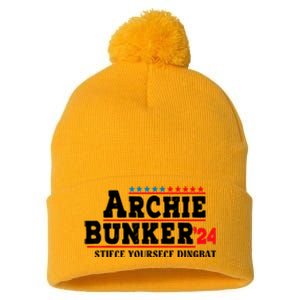 Archie Bunker 24 Stifle Yourself Dingbat Pom Pom 12in Knit Beanie