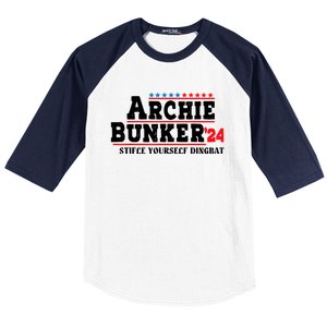 Archie Bunker 24 Stifle Yourself Dingbat Baseball Sleeve Shirt