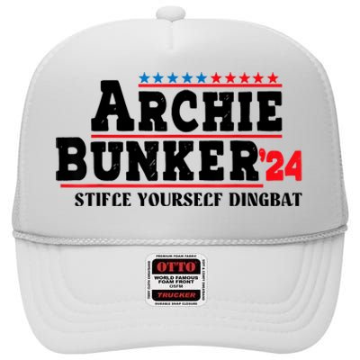 Archie Bunker 24 Stifle Yourself Dingbat High Crown Mesh Back Trucker Hat