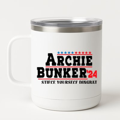 Archie Bunker 24 Stifle Yourself Dingbat 12 oz Stainless Steel Tumbler Cup