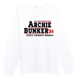 Archie Bunker 24 Stifle Yourself Dingbat Premium Crewneck Sweatshirt