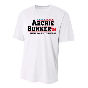 Archie Bunker 24 Stifle Yourself Dingbat Performance Sprint T-Shirt