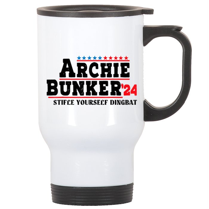 Archie Bunker 24 Stifle Yourself Dingbat Stainless Steel Travel Mug