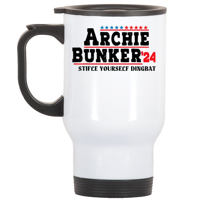 Archie Bunker 24 Stifle Yourself Dingbat Stainless Steel Travel Mug