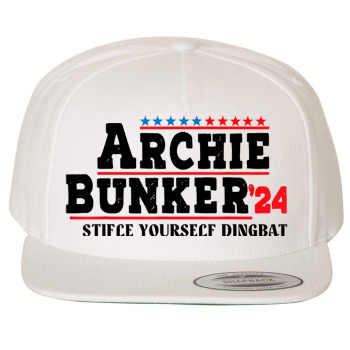 Archie Bunker 24 Stifle Yourself Dingbat Wool Snapback Cap