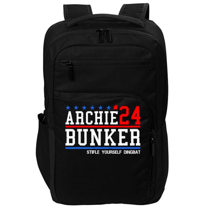 Archie Bunker 24 For President 2024 Impact Tech Backpack