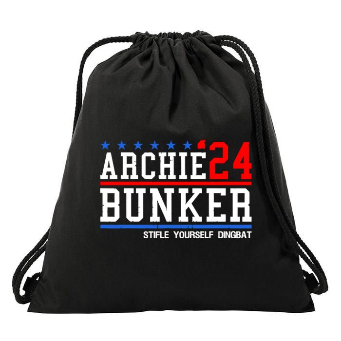 Archie Bunker 24 For President 2024 Drawstring Bag