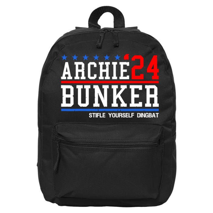 Archie Bunker 24 For President 2024 16 in Basic Backpack