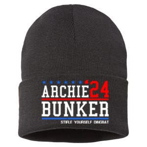 Archie Bunker 24 For President 2024 Sustainable Knit Beanie