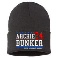 Archie Bunker 24 For President 2024 Sustainable Knit Beanie