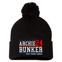 Archie Bunker 24 For President 2024 Pom Pom 12in Knit Beanie