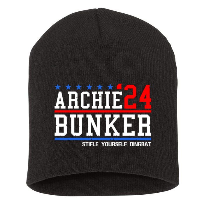 Archie Bunker 24 For President 2024 Short Acrylic Beanie