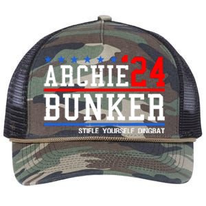 Archie Bunker 24 For President 2024 Retro Rope Trucker Hat Cap