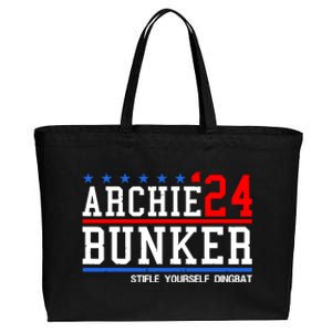 Archie Bunker 24 For President 2024 Cotton Canvas Jumbo Tote