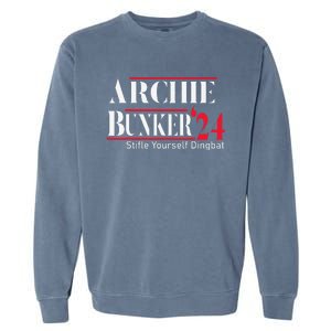 Archie Bunker 24 For President Garment-Dyed Sweatshirt