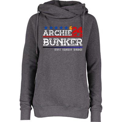 Archie Bunker 24 For President 2024 Womens Funnel Neck Pullover Hood