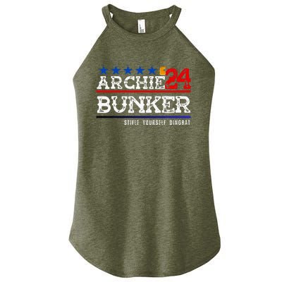 Archie Bunker 24 For President 2024 Women’s Perfect Tri Rocker Tank