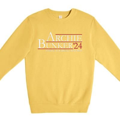 Archie Bunker 24. Stifle Yourself Dingbat Premium Crewneck Sweatshirt