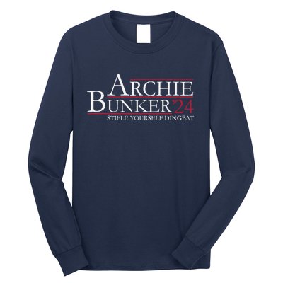 Archie Bunker 24. Stifle Yourself Dingbat Long Sleeve Shirt