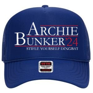 Archie Bunker 24. Stifle Yourself Dingbat High Crown Mesh Back Trucker Hat