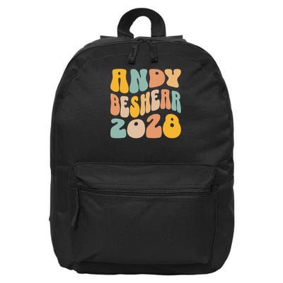Andy Beshear 2028 For President Resist Wavy Groovy Election 16 in Basic Backpack